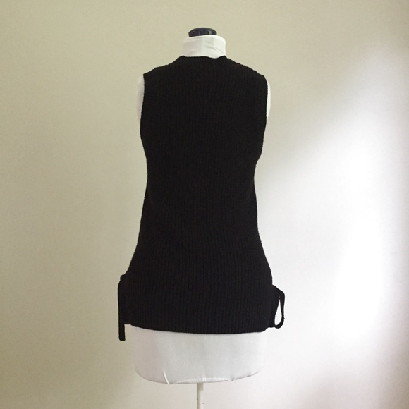 LOFT Black Sleeveless Sweater Top M - Picture 5 of 5